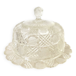 Cloche en verre et plat
