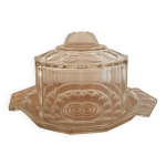 Cloche en verre et plat