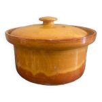 Cocotte en terre cuite vernisse