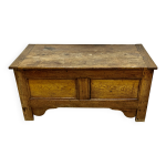 Coffre en bois naturel ch�ne, maie de bout de lit