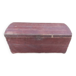 Coffre malle en bois massif boite rangement patin