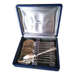 Coffret de 12 cuillères à café métal argenté 18 g Coffret de 12 cuillères à café métal argenté 18 g