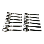 Coffret 12 fourchettes  hutres . mtal argent. boulenger