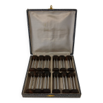 Coffret de 12 porte - couteaux art dco