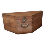 Coffret ancien en bois fin xixème siècle contenant à l origine un bicorne ou tricorne Coffret ancien en bois fin xixème siècle contenant à l origine un bicorne ou tricorne