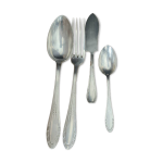 Coffret de couverts anciens en mtal argent poinon 8 4 avec crin bij