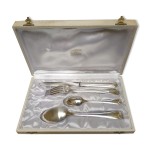 Coffrets couverts individuel en mtal argent