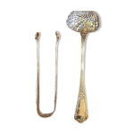 Coffret cuillre  saupoudrer et pince  sucre