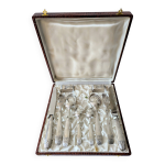 Coffret mariage couverts argents monsieur & madame