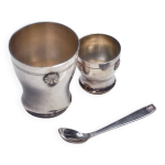 Coffret de naissance en mtal argent, christofle