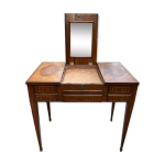 Coiffeuse ancienne en bois marquet