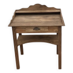 Coiffeuse ancienne en chne massif brut