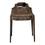 Coiffeuse ancienne en chne massif brut