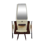 Coiffeuse ou meuble d entrée vintage avec son siège années 1960 Coiffeuse ou meuble d entrée vintage avec son siège années 1960