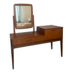 Coiffeuse en teck scandinave vintage