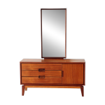 Coiffeuse vintage teck ann�es 60 restaur�e