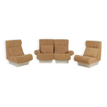 Coin salon modulable sofalette conçu par otto zapf pour vitsoe, années 1970 Coin salon modulable sofalette conçu par otto zapf pour vitsoe, années 1970
