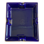 Collector cendrier bleu publicitaire camus cognac bleu porcelaine