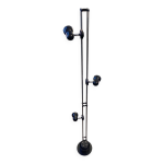 Colonne de lumire orientable et ajustable 1980 pour massive