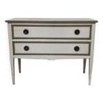 Commode 2 tiroirs rivoli en bois massif michel ferrnd