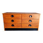 Commode 6 tiroirs en palissandre, années 1960 - 70 Commode 6 tiroirs en palissandre, années 1960 - 70