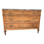 Commode en acajou blond d poque louis xvi - xviiime sicle