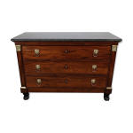 Commode en acajou, époque « retour d Égypte », début xixème Commode en acajou, époque « retour d Égypte », début xixème