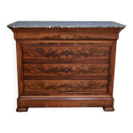 Commode en acajou, style louis - philippe fin xixe