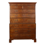 Commode ancienne en acajou, style george iii, xixe sicle