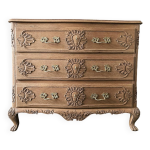 Commode ancienne en chne claire