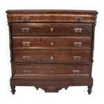 Commode ancienne en ch�ne, europe du nord, vers 1890. apr�s restauration.