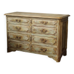 Commode ancienne patine beige