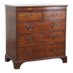 Commode anglaise ancienne en chne  5 tiroirs du xviiie sicle