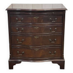 Commode anglaise des annes 1950 en acajou avec une tablette