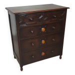 Commode anglaise particulièrement élégante. datée (époque charles ii). en chêne massif avec une belle ... Commode anglaise particulièrement élégante. datée (époque charles ii). en chêne massif avec une belle ...