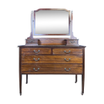 Superbe commode anglaise  psych en acajou vers 1880
