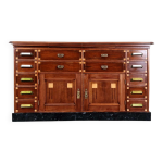 Commode d apothicaire art déco en acajou, 1909 Commode d apothicaire art déco en acajou, 1909