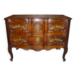 Commode arbalette xviiieme 2 tiroirs en merisier