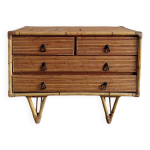 Commode en bambou, 1960 Commode en bambou, 1960