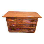 Commode en bambou maugrion pour roche bobois Commode en bambou maugrion pour roche bobois