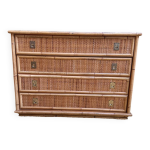 Commode en bambou et rotin dal vera Commode en bambou et rotin dal vera