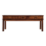 Commode basse danoise en palissandre 3 tiroirs, annes 1960