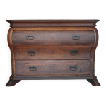 Commode bois galb ancienne, commode bois de chne