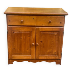 Commode buffet scandinave 2 portes et 2 tiroirs en bois massif pin 97cm Commode buffet scandinave 2 portes et 2 tiroirs en bois massif pin 97cm