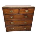 Commode de campagne anglaise ancienne en acajou, ann�es 1820 / 30