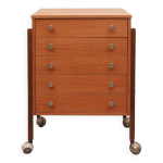 Commode / chariot des ann�es 60 en noyer