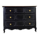 Commode en chêne louis xv, patine noire, xviiie siècle Commode en chêne louis xv, patine noire, xviiie siècle
