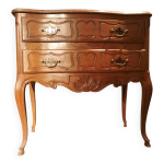 Commode en chne massif style louis xv