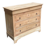 Commode en chne massif du xix me louis philippe rnove 122cm