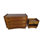 Commode et chevet vintage Commode et chevet vintage